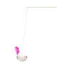 LISA pink bird toy for a cat | PETZWELCOME