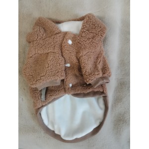 Brązowa bluza Teddy | Chloe's Home | PETZWELCOME