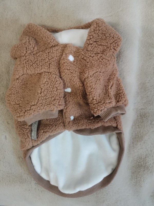 Brązowa bluza Teddy | Chloe's Home | PETZWELCOME