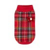 Turtleneck Check red| PETZWELCOME
