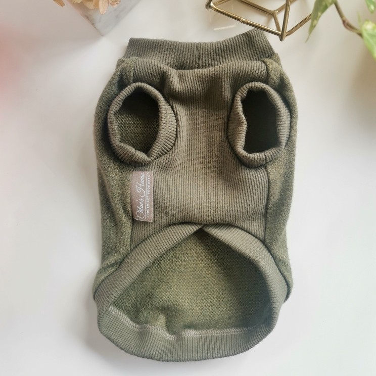 Sweter dla psa NICEA khaki | PETZWELCOME