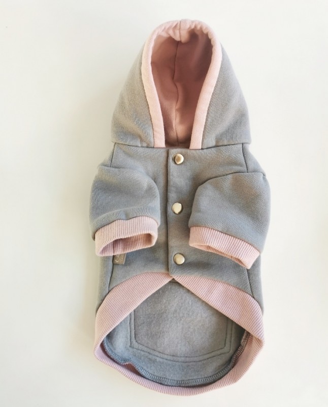 Dog hoodie NEW YORK gray| PETZWELCOME