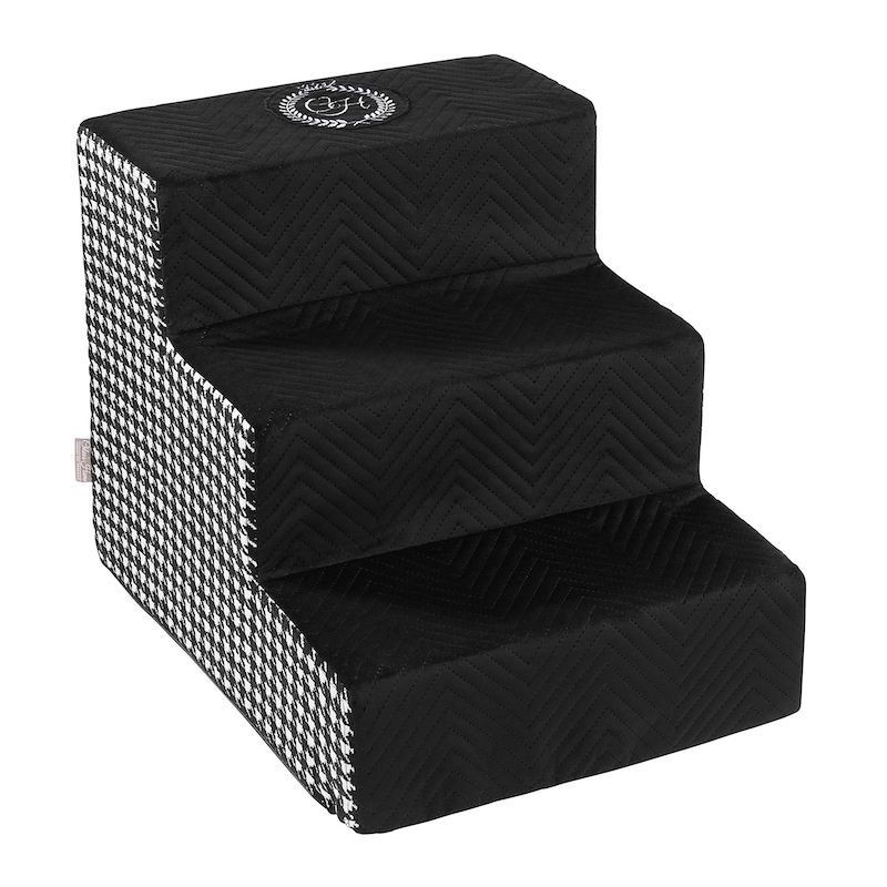 Dog stairs POSITANO black | PETZWELCOME