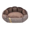 Exclusive bed for dog or cat POSITANO brown | PETZWELCOME