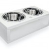 DELI white dog bowl | PETZWELCOME