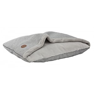 NEL mink dog bed gray