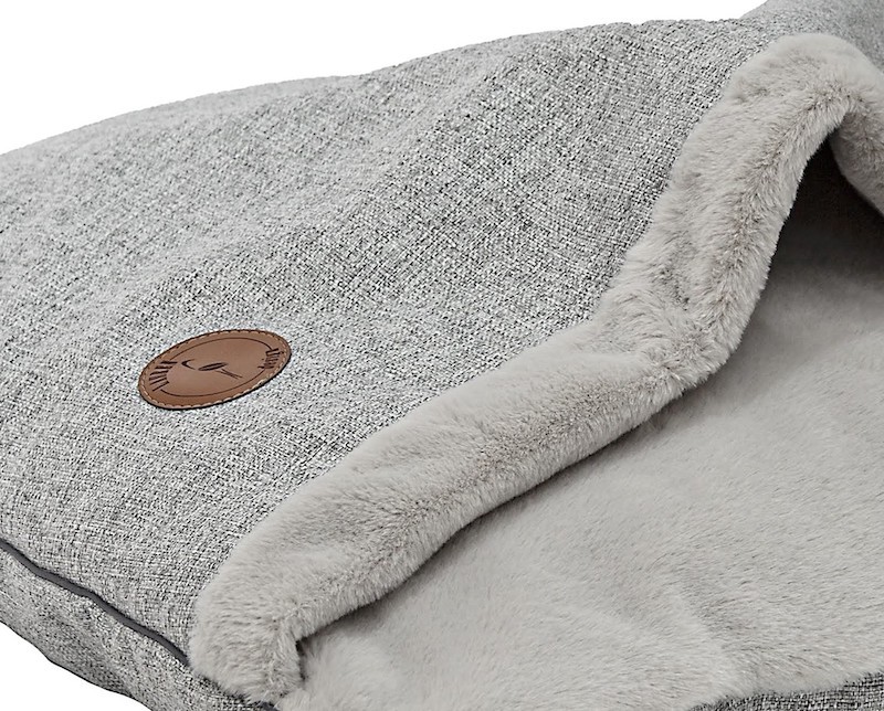 NEL mink dog bed gray | PETZWELCOME