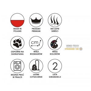 Gray pet bed DAISY Nature| Lauren Design | PETZWELCOME