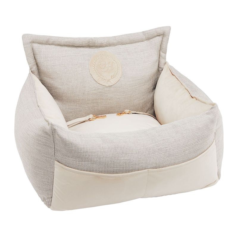 Siedzisko samochodowe dla psa LISBON ecru | PETZWELCOME