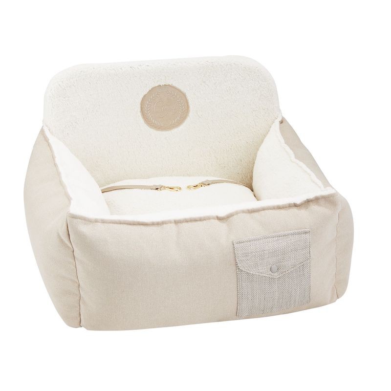 Dog car seat TALLIN ecru| PETZWECOME
