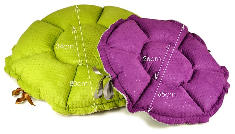 Legowisko DAISY - butelkowa zieleń | Lauren Design | PETZWELCOME