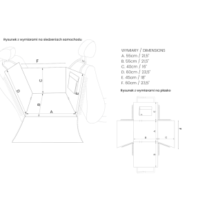 Car seat cover 1/2 „DENGU” How r u summer | Bebobi | PETZWELCOME