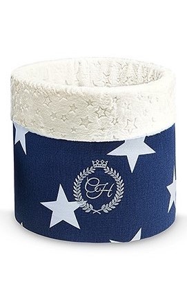 Box for dog toys LOS ANGELES navy | PETZWELCOME