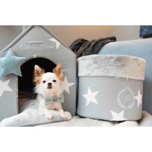 Box for dog toys LOS ANGELES gray | PETZWELCOME
