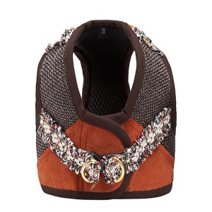 Szelki dla psa typu kamizelka LISBON brązowe | PETZWELCOME