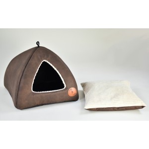 Budka dla psa lub kota Bella brąz | Lauren Design | PETZWELCOME
