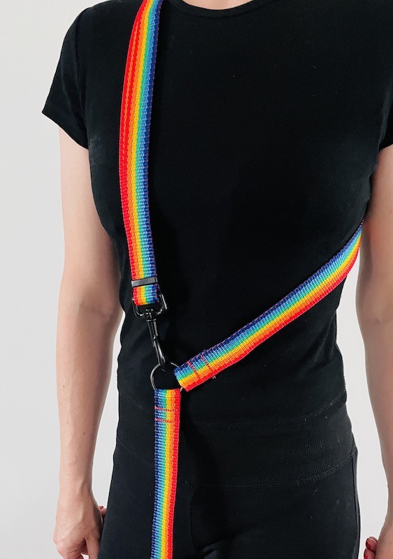Dog leash 4 in 1 Rainbow | PETZWELCOME