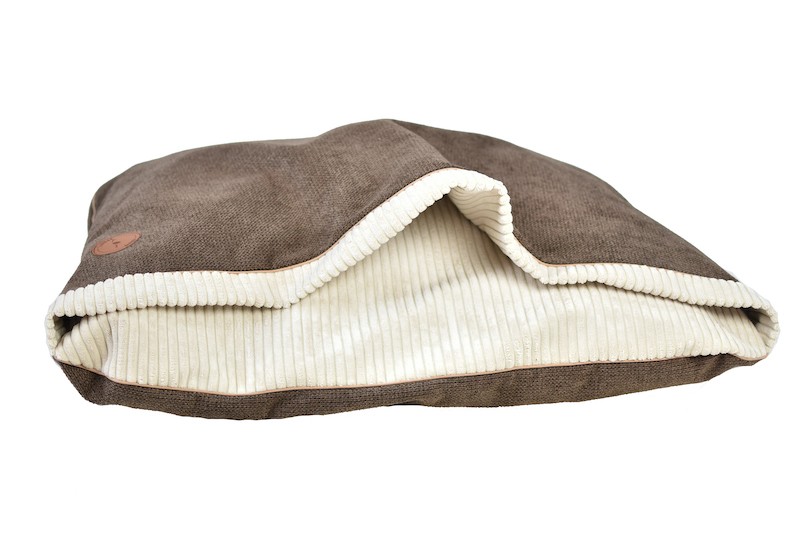 NEL minky dog bed brown | PETZWELCOME