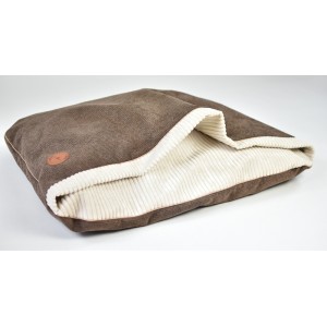 Legowisko dla psa norka NEL brąz struktura | PETZWELCOME