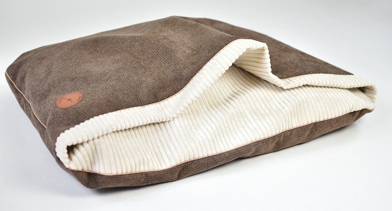 NEL minky dog bed brown | PETZWELCOME