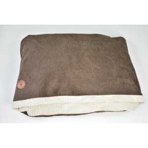 NEL minky dog bed brown | PETZWELCOME