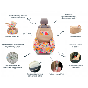 Fotelik samochodowy dla psa ERO SOFT czarny welur wodooporny | BeBobi | PETZWELCOME