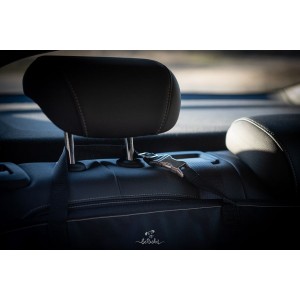 Car seat cover 1/2 „DENGU” MONO Olive | Bebobi | PETZWELCOME