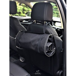 Car seat cover 1/2 „DENGU” MONO Olive | Bebobi | PETZWELCOME