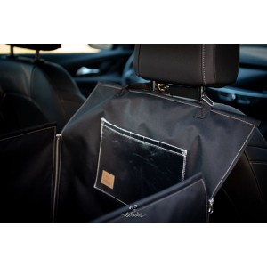 Car seat cover 1/2 „DENGU” MONO Olive | Bebobi | PETZWELCOME