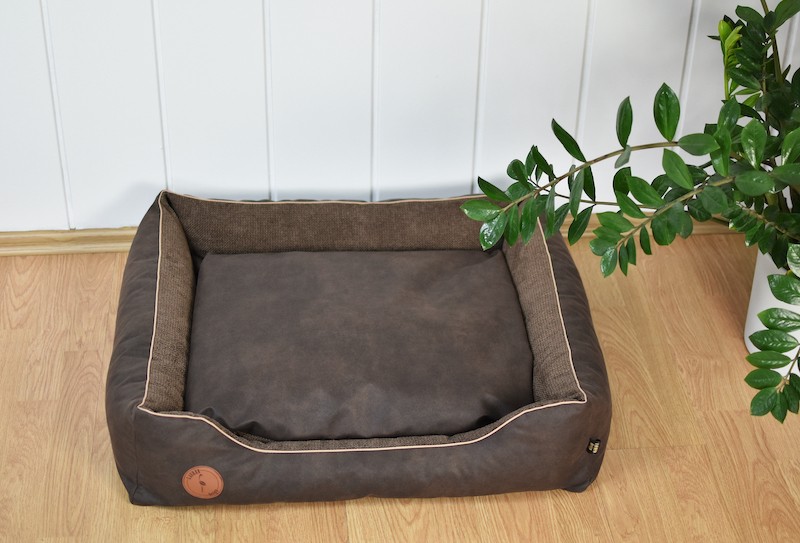 Dog or cat bed  Lauren Design Cezar brown | Lauren Design | PETZWELCOME