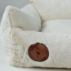 Fluffy pet bed Lauren Design cream | PETZWELCOME