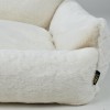 Fluffy pet bed Lauren Design cream | PETZWELCOME