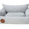 Fluffy pet bed Lauren Design grey | PETZWELCOME