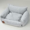 Fluffy pet bed Lauren Design grey | PETZWELCOME