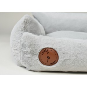 Legowisko Fluffy Lauren Design szare | Lauren Design | PETZWELCOME