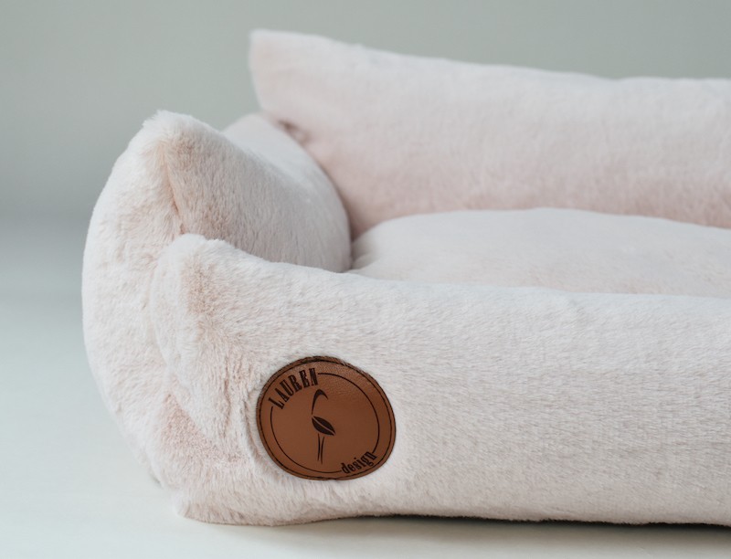 Legowisko Fluffy Lauren Design różowe | Lauren Design | PETZWELCOME
