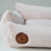 Fluffy pet bed Lauren Design pink | PETZWELCOME