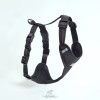 Pressure-free dog harness BeBobi black with AirTag pocke | PETZWELCOME