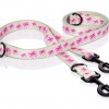 Adjustable dog leash Pink Ribbon | PETZWELCOME