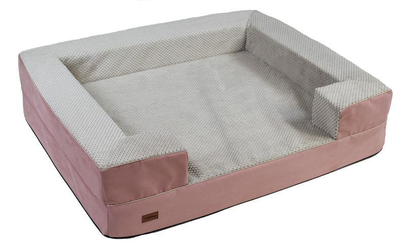 REX Orthopedic Dog Bed in Pink | PETZWELCOME