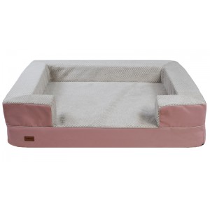 REX Orthopedic Dog Bed in Pink | PETZWELCOME