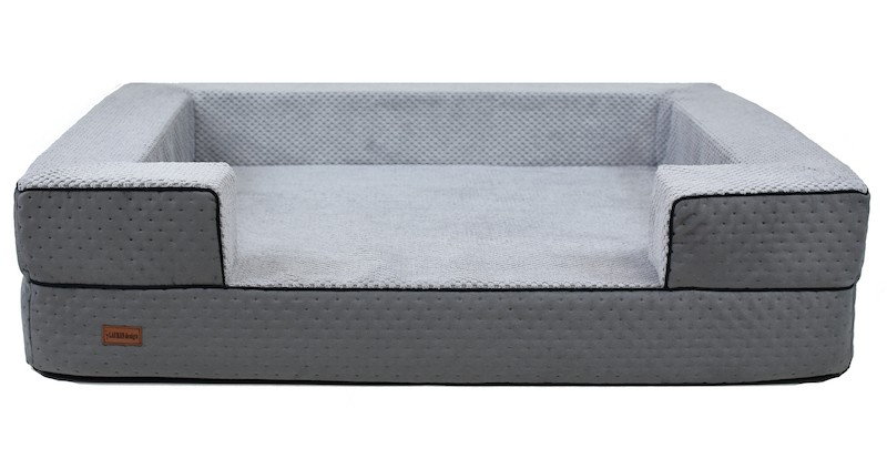 REX Orthopedic Dog Bed in Grey | PETZWELCOME