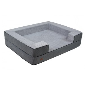 REX Orthopedic Dog Bed in Grey | PETZWELCOME