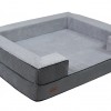 REX Orthopedic Dog Bed in Grey | PETZWELCOME