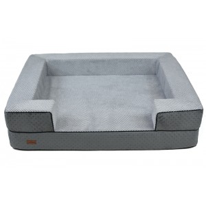 REX Orthopedic Dog Bed in Grey | PETZWELCOME