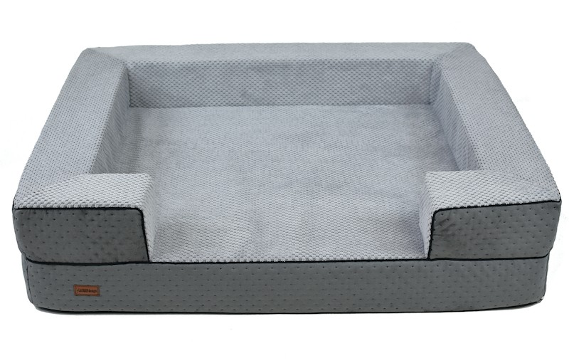 REX Orthopedic Dog Bed in Grey | PETZWELCOME