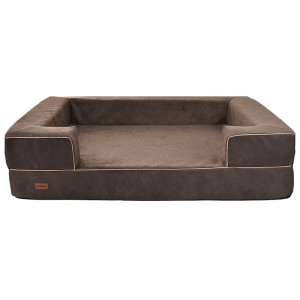 REX Orthopedic Dog Bed in Brown | PETZWELCOME