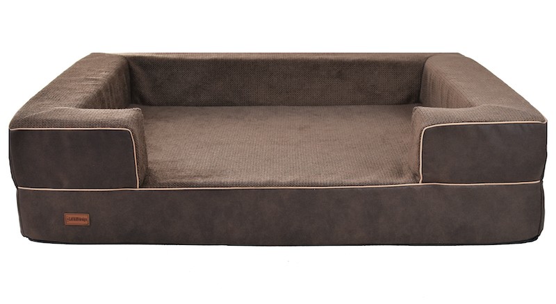 REX Orthopedic Dog Bed in Brown | PETZWELCOME