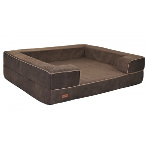 REX Orthopedic Dog Bed in Brown | PETZWELCOME