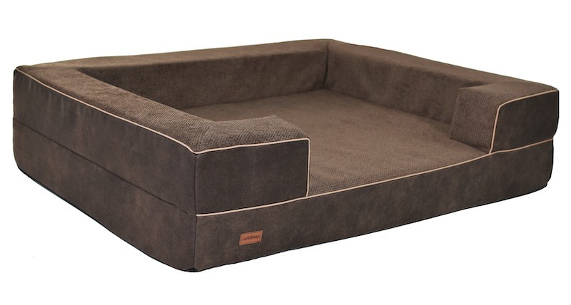 REX Orthopedic Dog Bed in Brown | PETZWELCOME